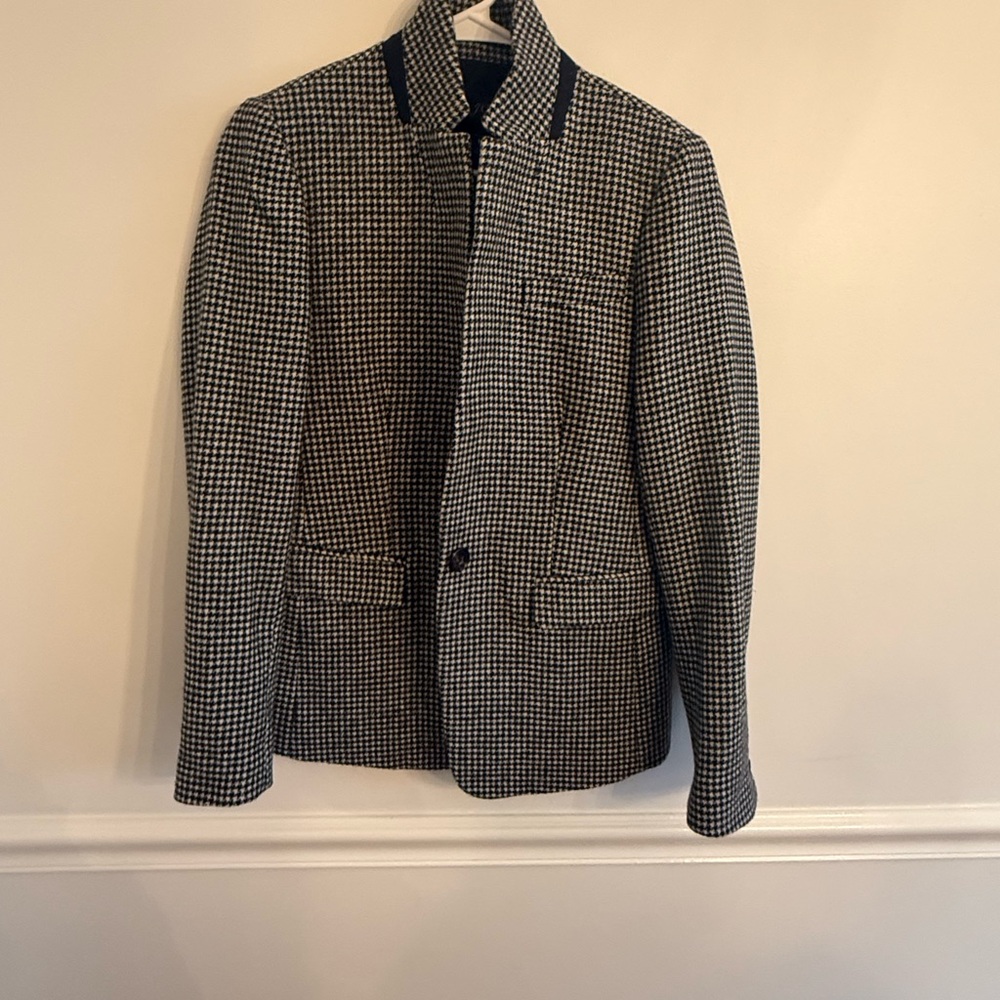 J. Crew Black and White Blazer Modern Tailored Fit